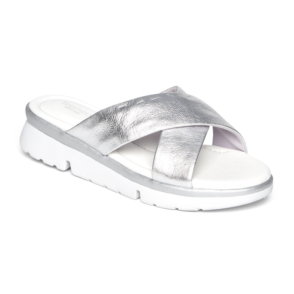 Rockport Sandals For Womens Silver - R-Evolution - KQ8069527